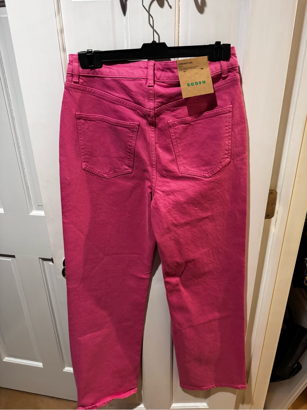 Boden Bright Pink Wide-Leg Jeans - Picture 2 of 4